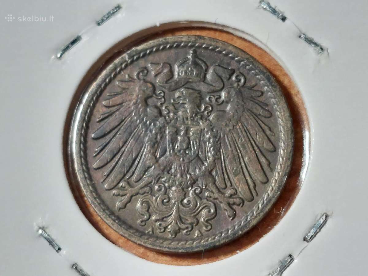 Vokietija 5 pfennig 1912 A - nuotraukos Nr. 2