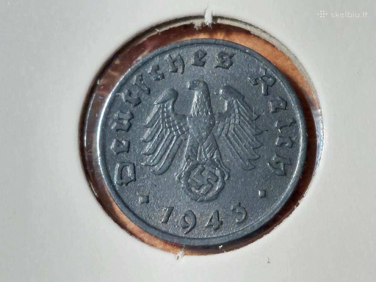 Vokietija 1 pfennig 1943 D - nuotraukos Nr. 2