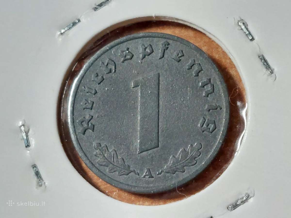 Vokietija 1 pfennig 1942 A