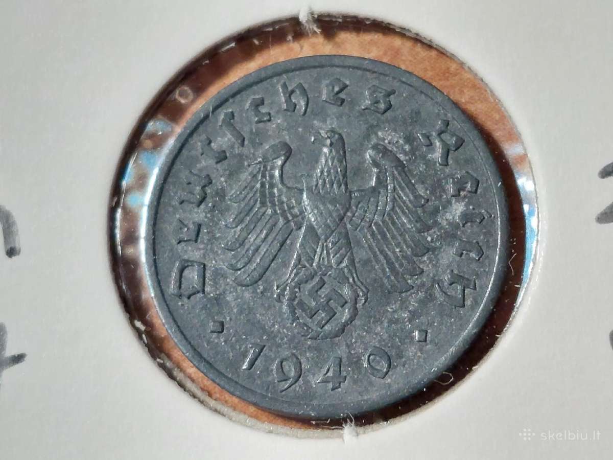 Vokietija 1 pfennig 1940 A - nuotraukos Nr. 2