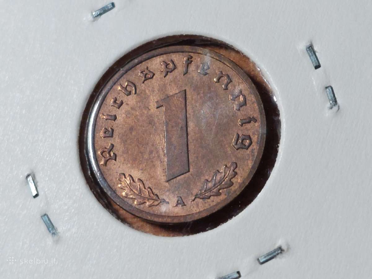 Vokietija 1 pfennig 1939 A