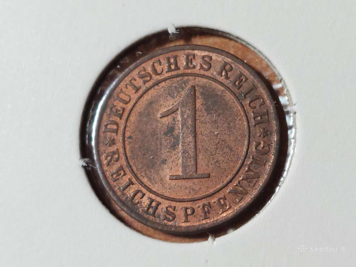 Vokietija 1 pfennig 1935 D