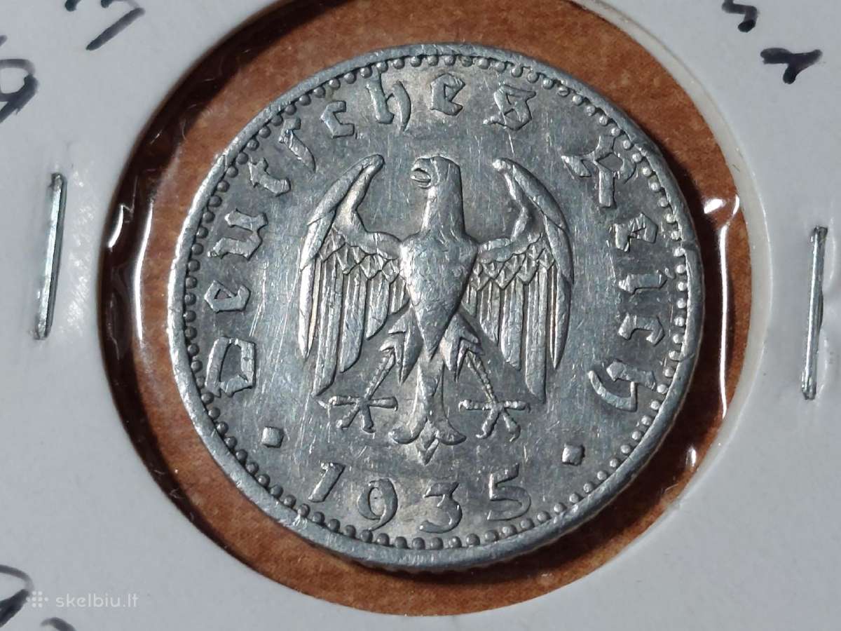 Vokietija 50 pfennig 1935 A - nuotraukos Nr. 2