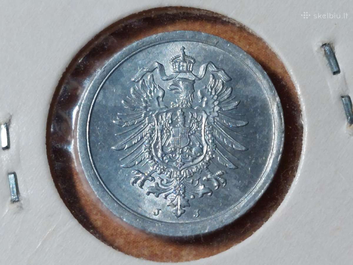 Vokietija 1 pfennig 1917 J - nuotraukos Nr. 2
