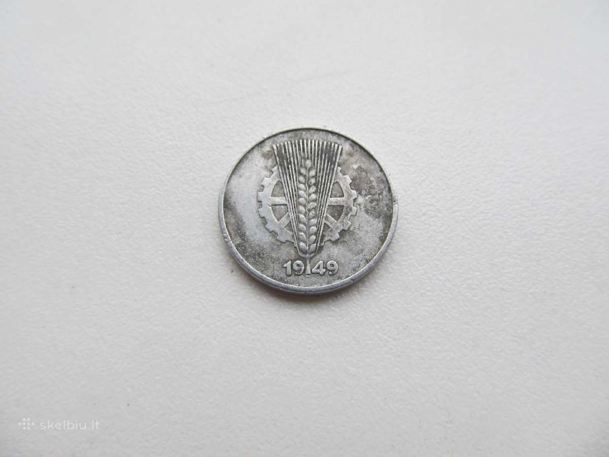 10 pfennig , Demokratinė Vokietija , 1948, 1949 A - nuotraukos Nr. 4