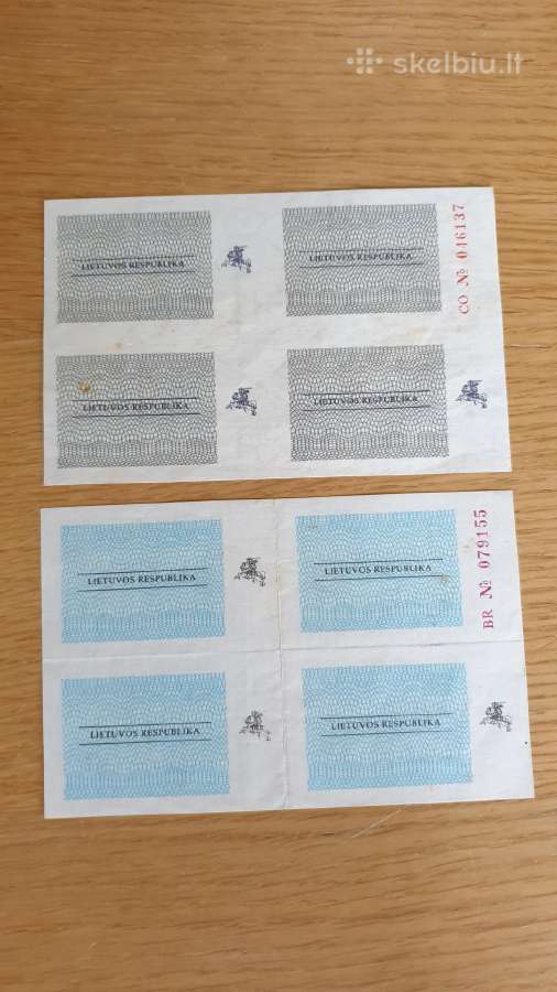 1992 metų vasaris ir birželis maisto talonai - nuotraukos Nr. 2
