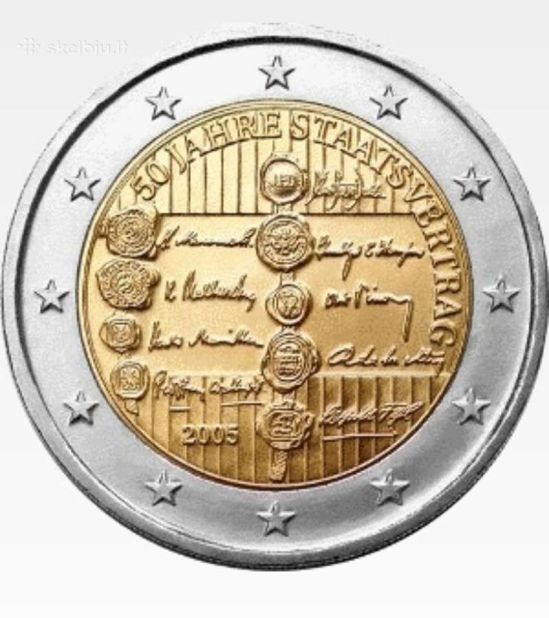 Austrija 2 eurai Unc