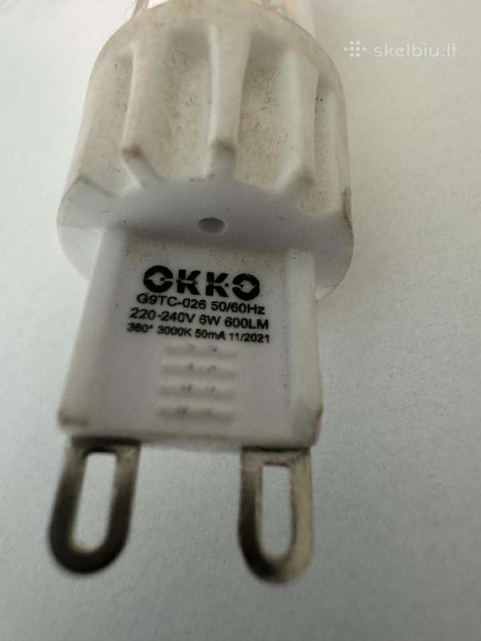 G9 6w 3000k 600lm LED lemputės - nuotraukos Nr. 3