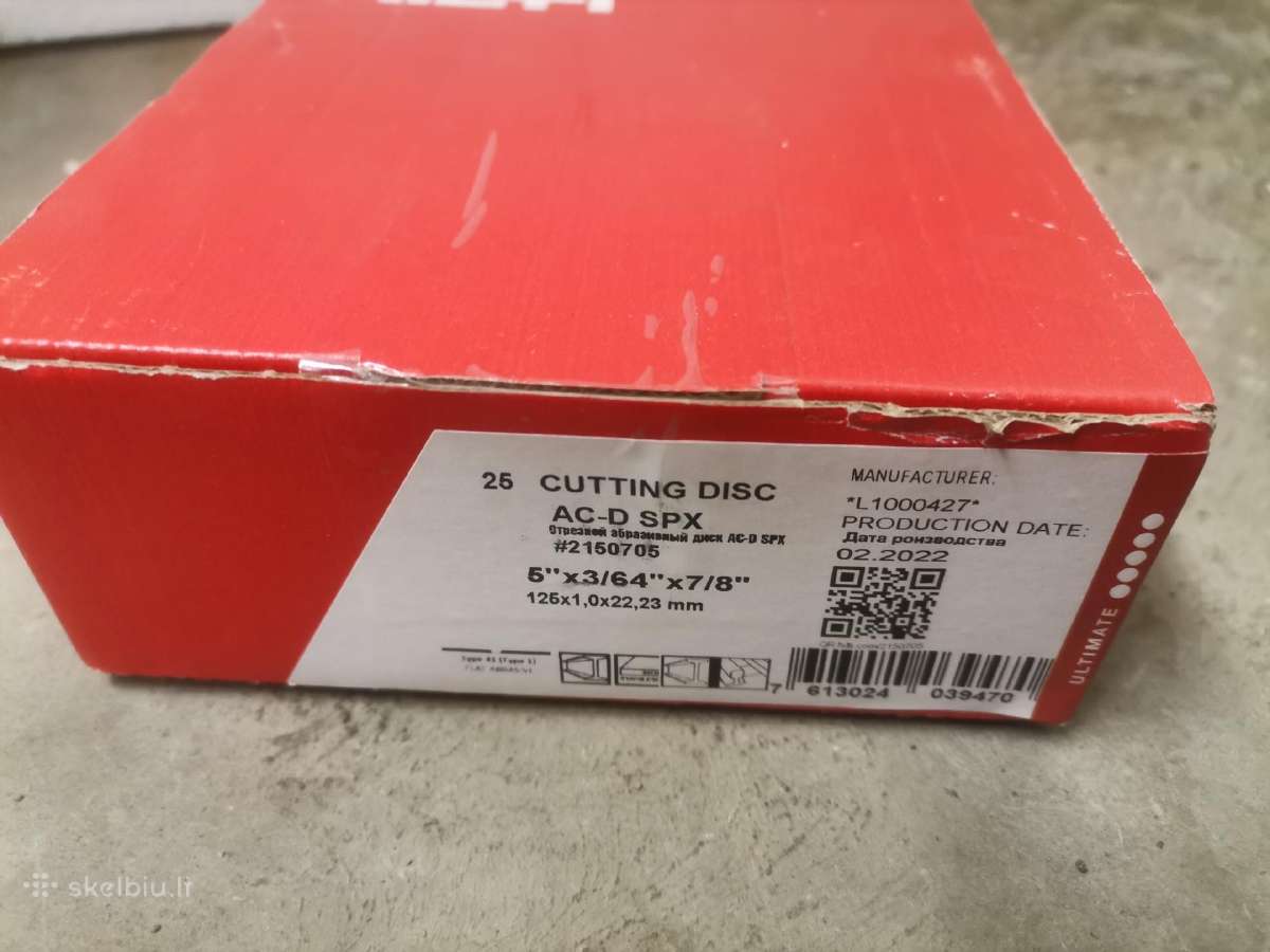 Hilti pjovimo diskai 125mm