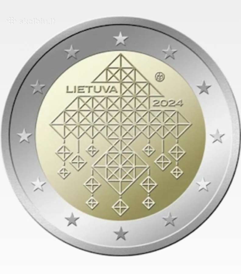 Lietuva 2 eurai Unc