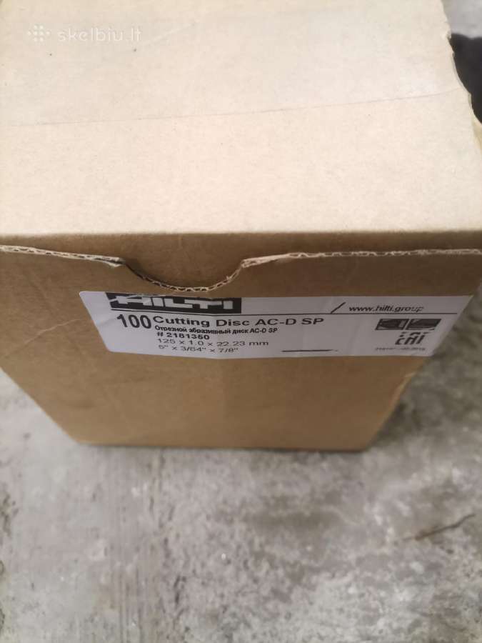 Hilti metalo diskai 125 mm