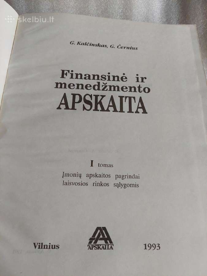 Finansinė ir menedžmento apskaita - nuotraukos Nr. 2