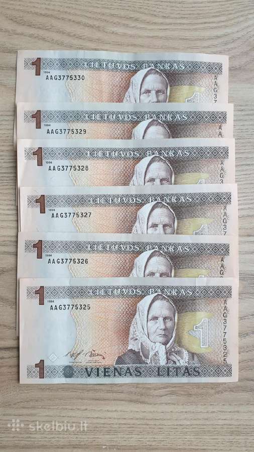 1994 metų 1 litai
