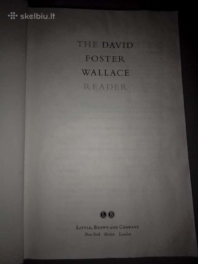 The David Foster Wallace reader Little brown - nuotraukos Nr. 3