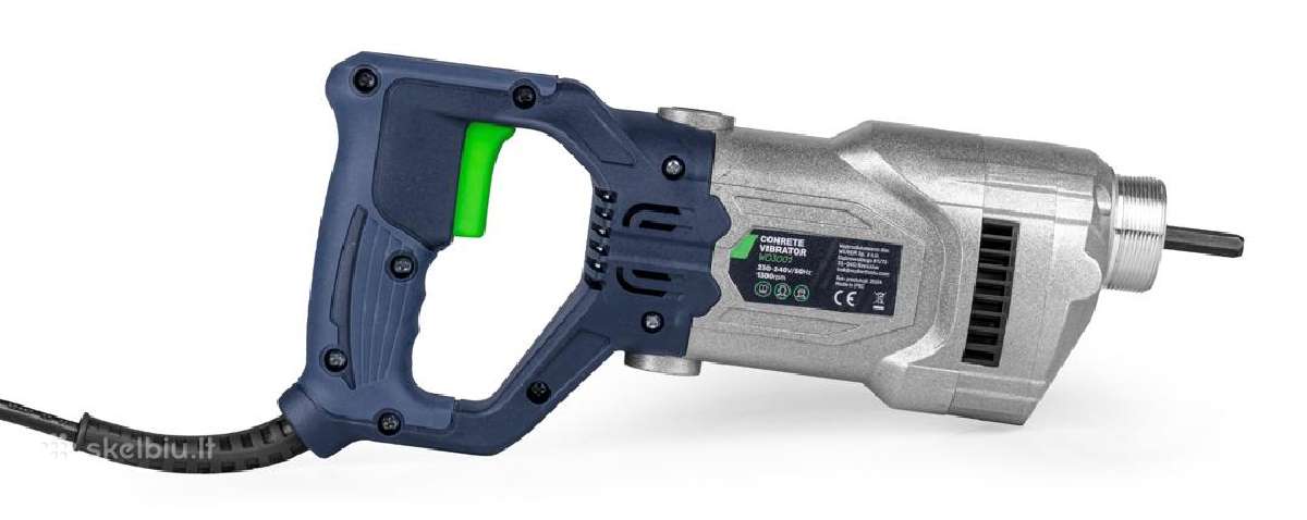 Giluminis betono vibratorius Wuber 1300w - nuotraukos Nr. 5