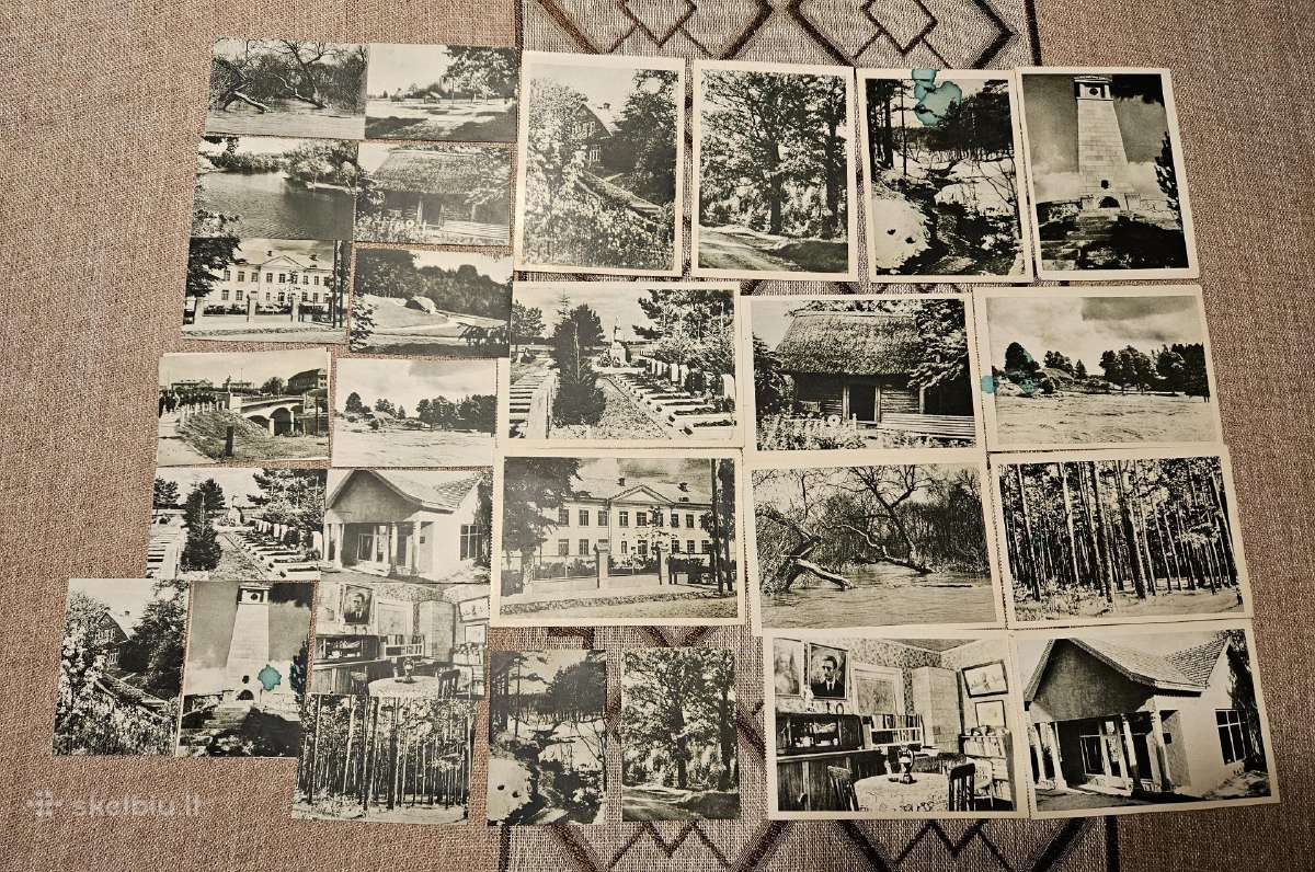 Senų Anykščių atvirukų rinkinys