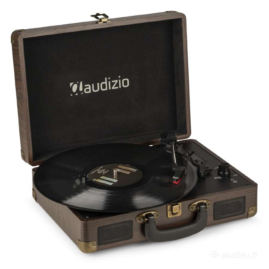 Audizio Rp114w patefonas - lagaminas rudas medis
