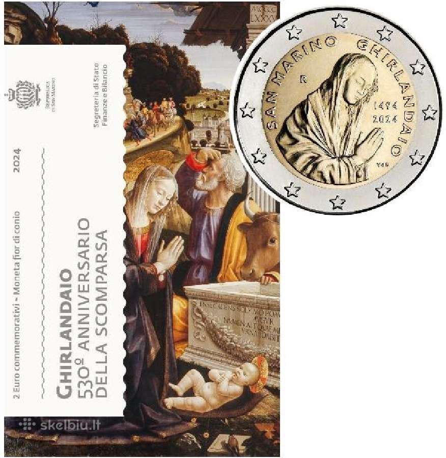 San Marino proginės ir apyvartinės euro monetos - nuotraukos Nr. 4