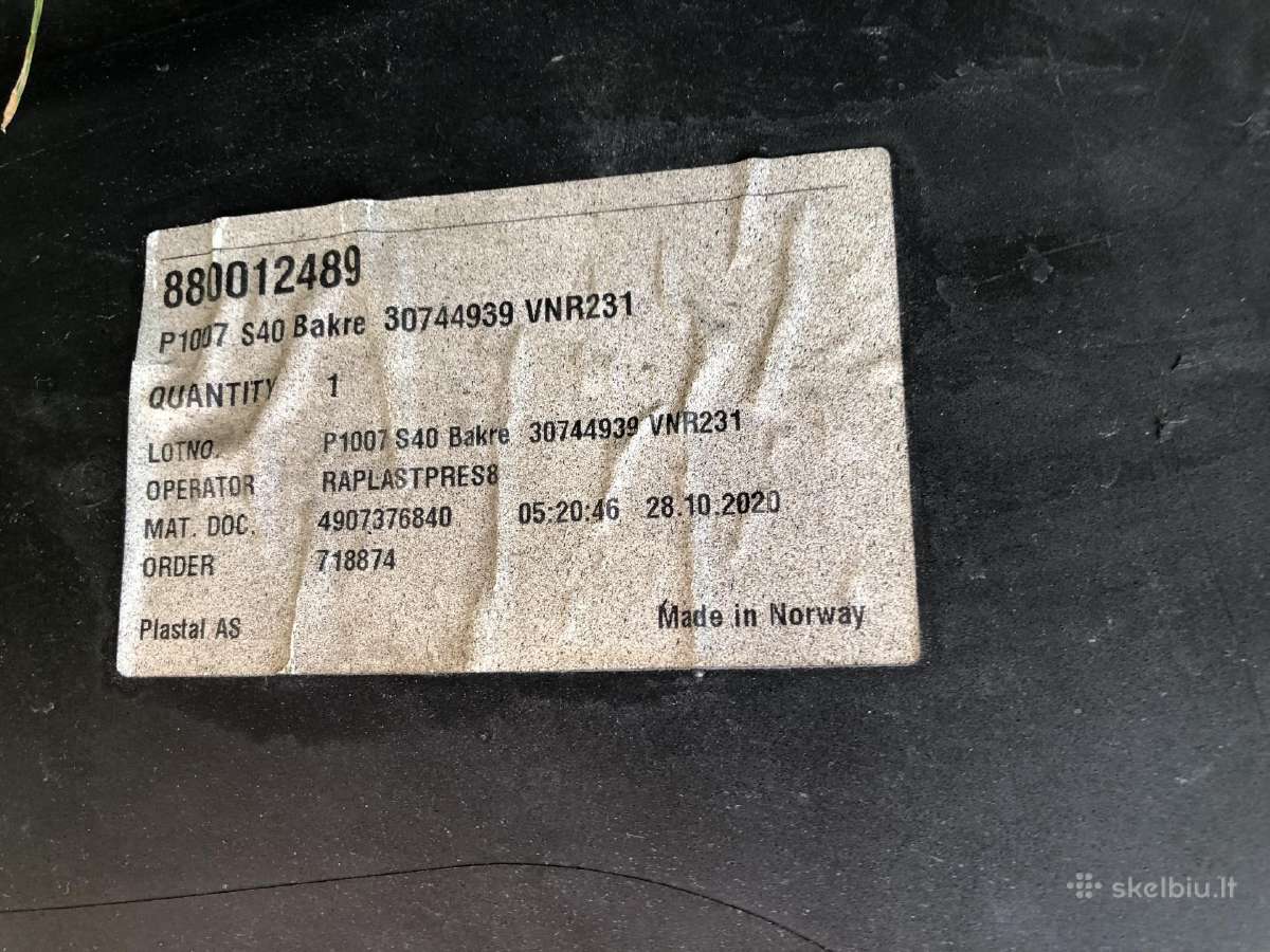 Volvo S40 galinis bamperis - nuotraukos Nr. 8