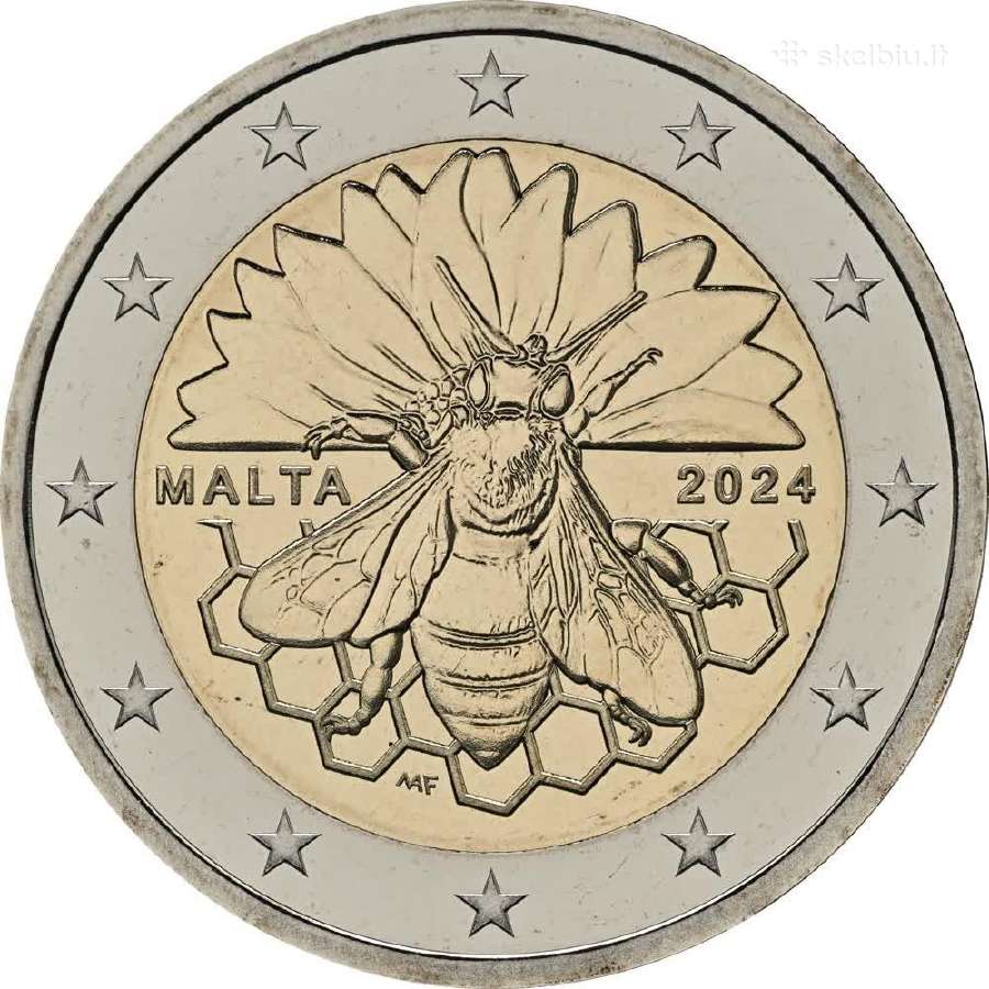 Maltos proginės euro monetos - nuotraukos Nr. 5