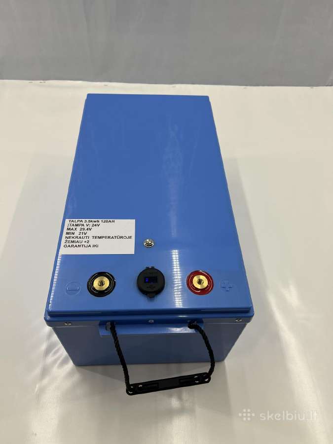 24v 100ah akumuliatorius baterija lifepo4
