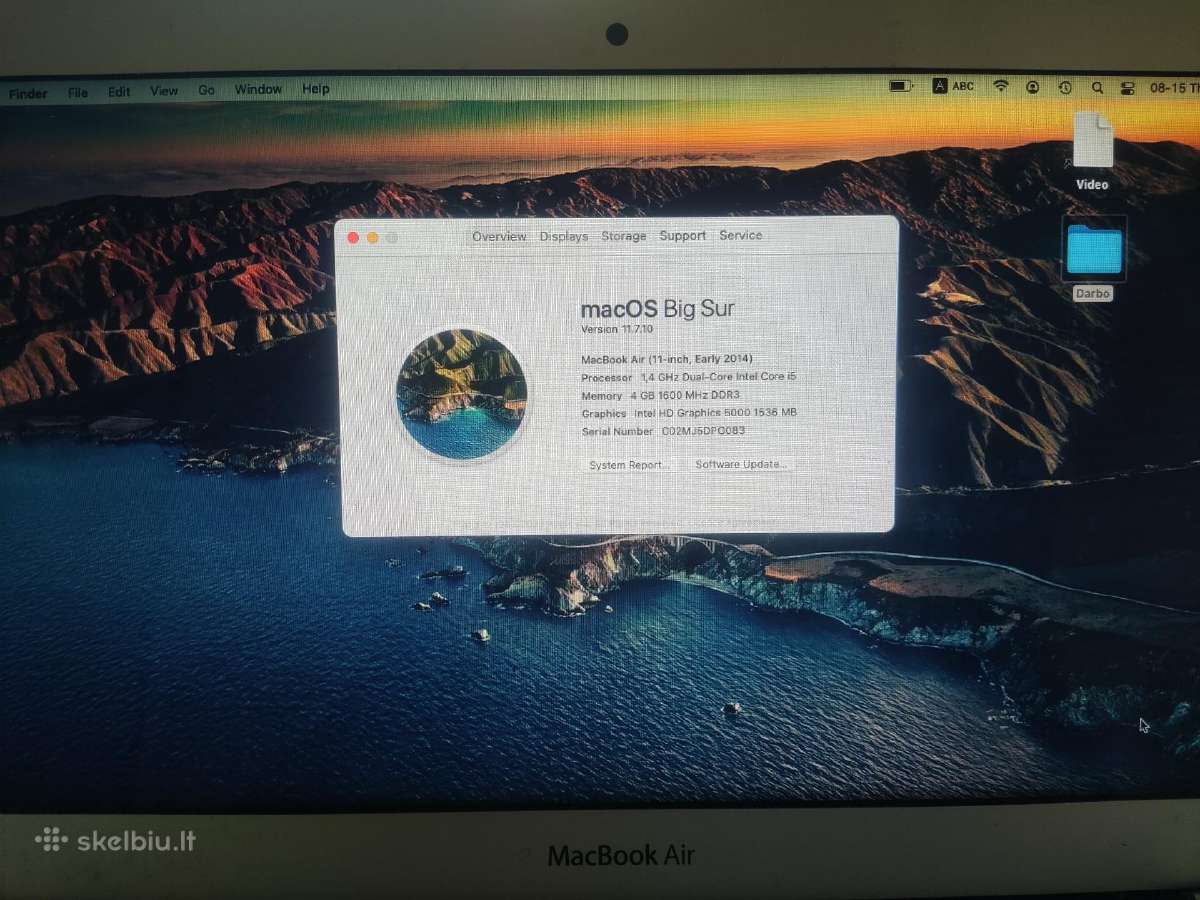 Apple MacBook air 11 - nuotraukos Nr. 4