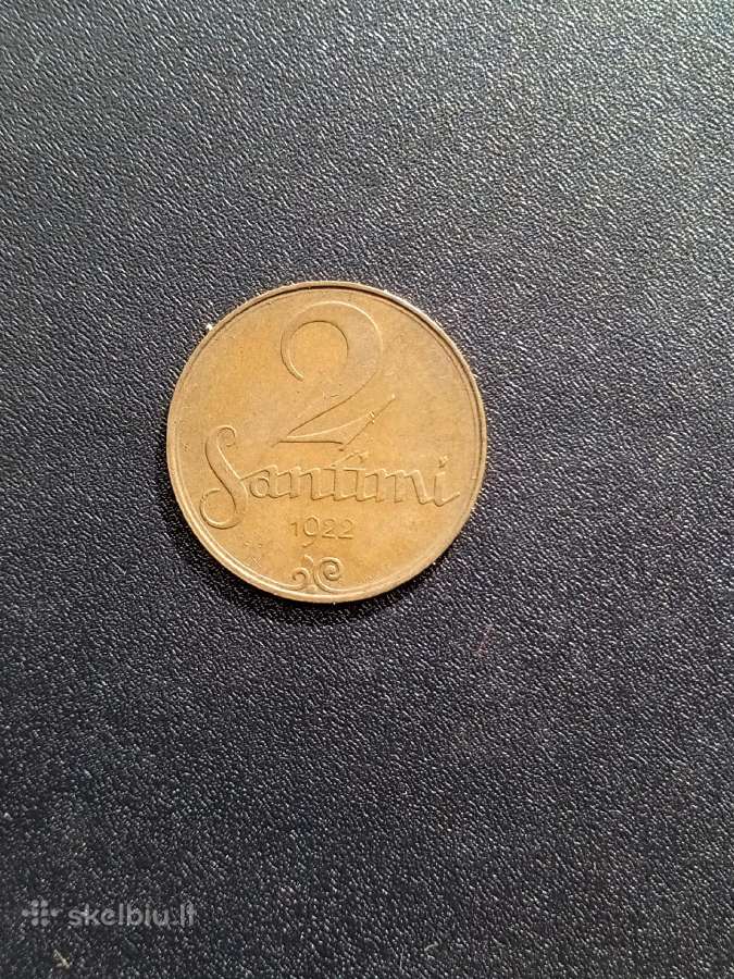 2 santimai 1922m Latvija