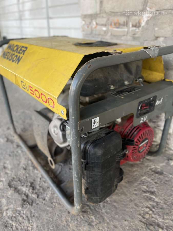 Generatorius 4kva Wacker Neuson Gv5000a