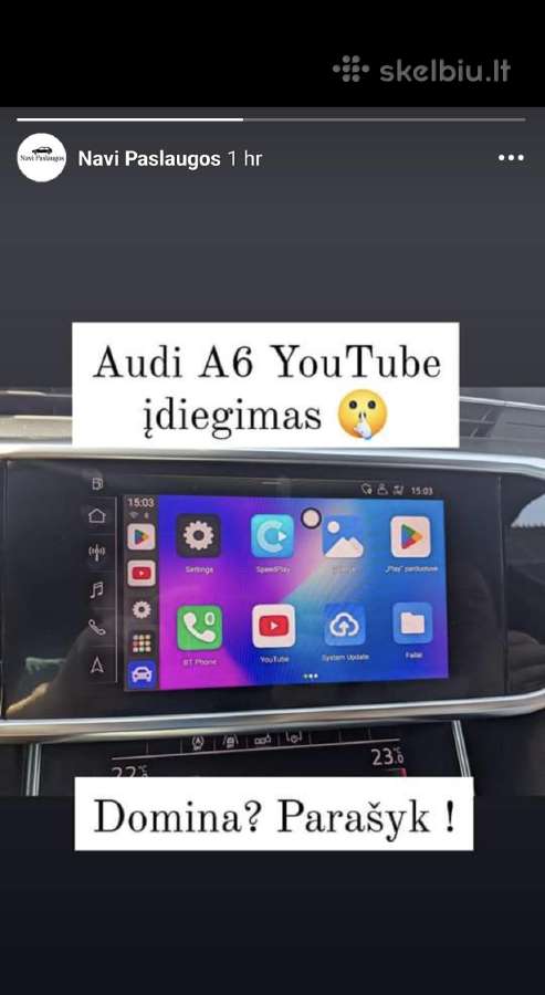 Audi Usa-eu VW Seat Skoda Waze Carplay App Connect - nuotraukos Nr. 19