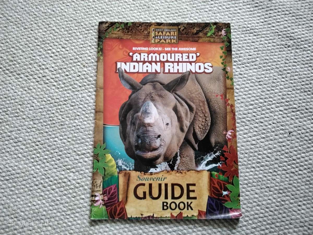 Souvenir guide book indian rhinos