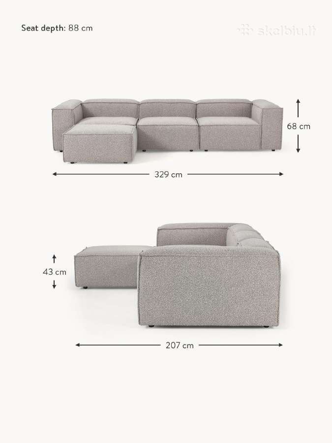 Modulinė sofa gaminama individualiai Lietuva - nuotraukos Nr. 11