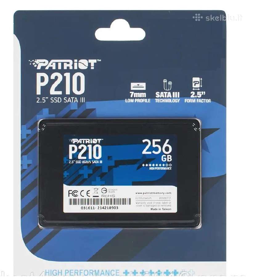256 GB Patriot (naujas / garantija / siuntimas)