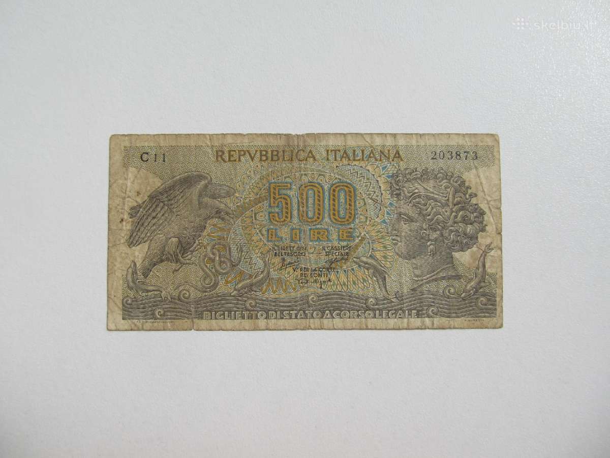 500 liru , Italija , 1966