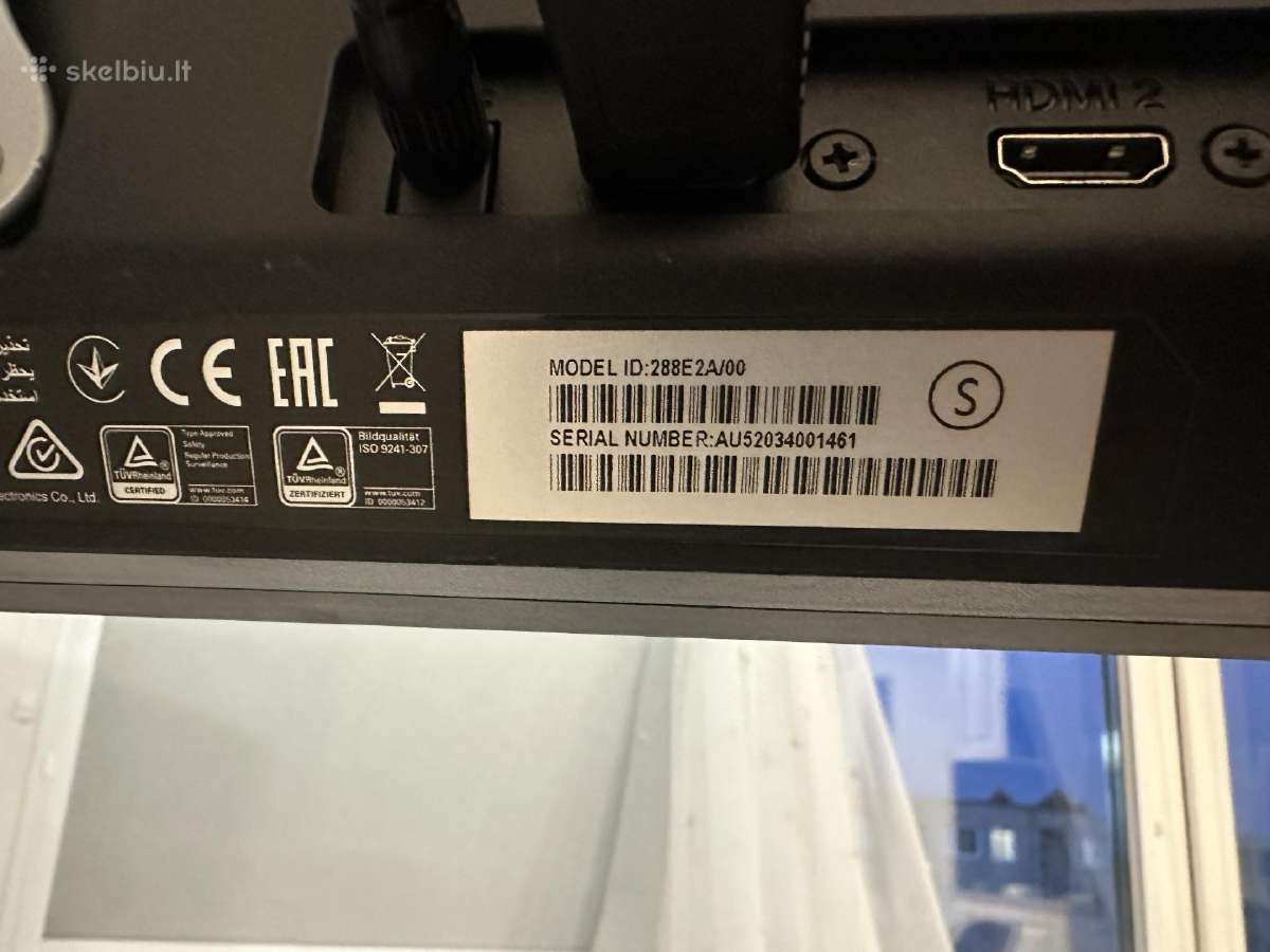 Philips 4k 28coliu monitorius - nuotraukos Nr. 2
