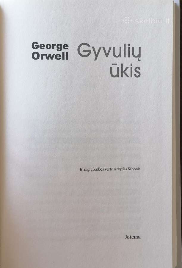 G.orwell ''Gyvulių ūkis'' - nuotraukos Nr. 2