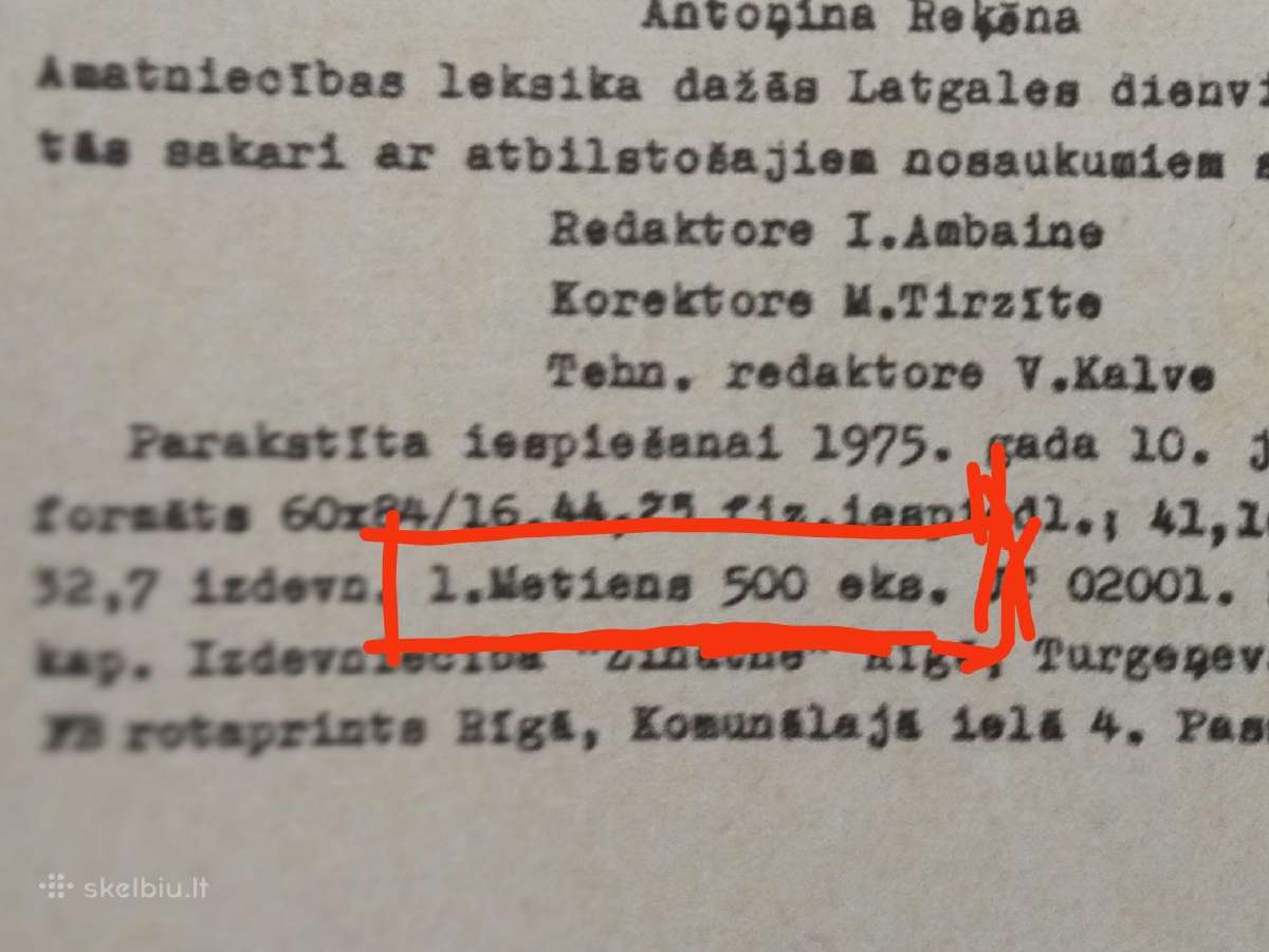 A. Rekena "Amatnicibas leksika" 1975 gad - nuotraukos Nr. 15