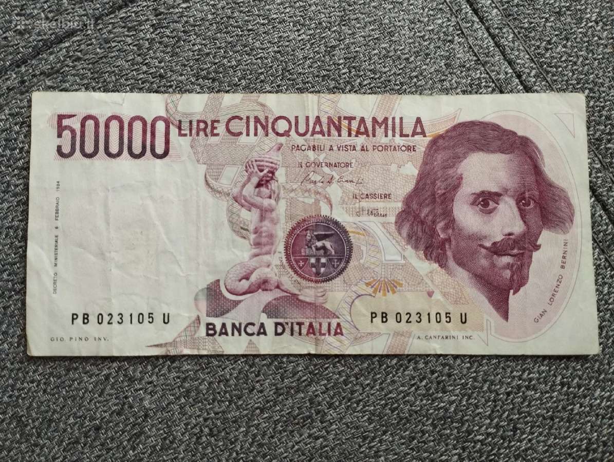 Italijos 50000 lirų 1983m.