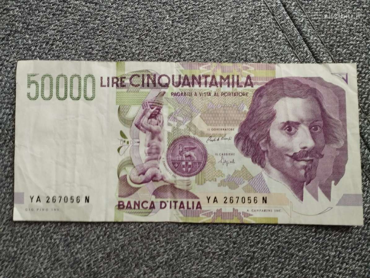 Italijos 50000 lirų 1992m.