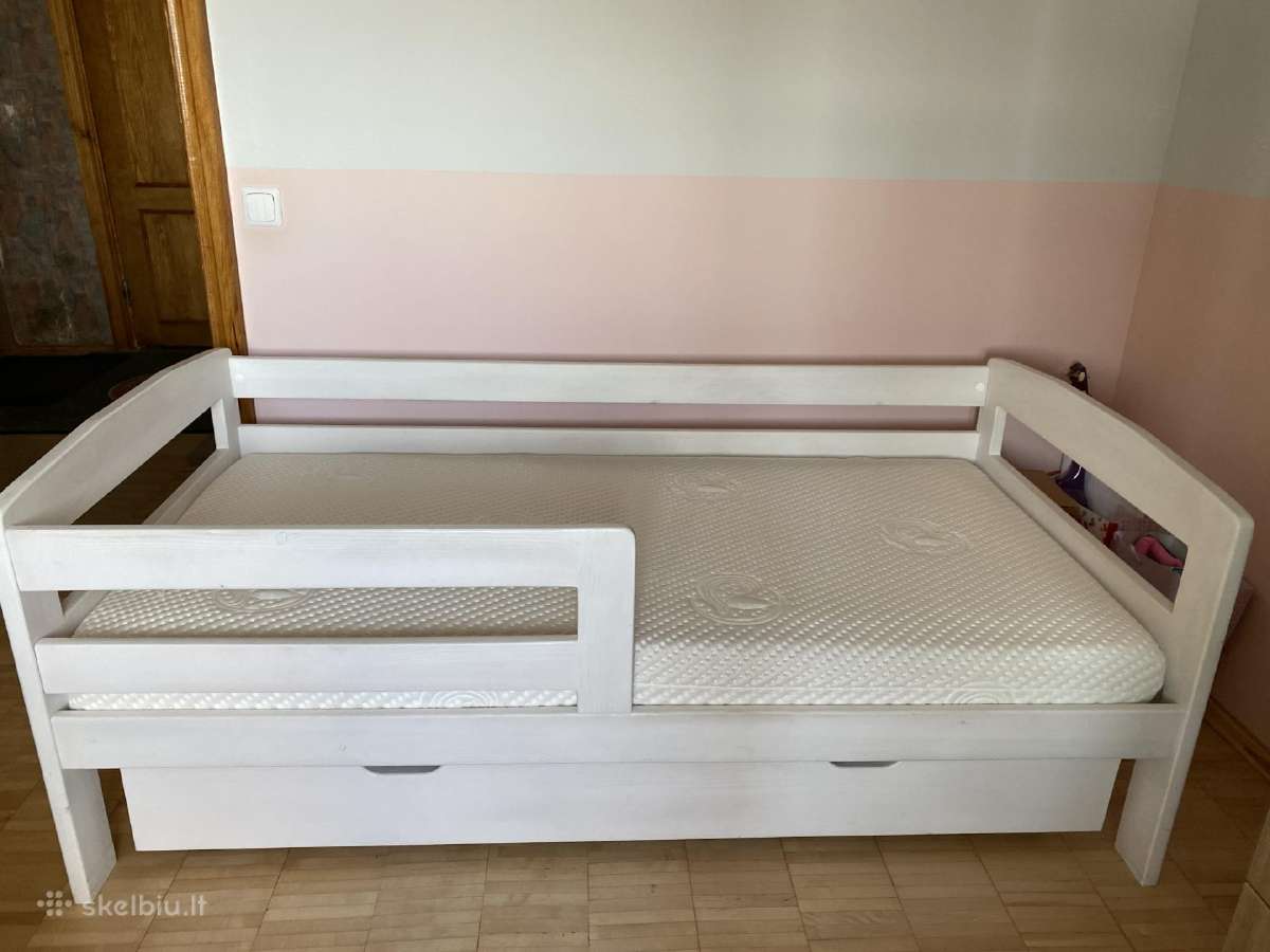 Lovytė su stalčiumi ir čiužiniu - nuotraukos Nr. 6