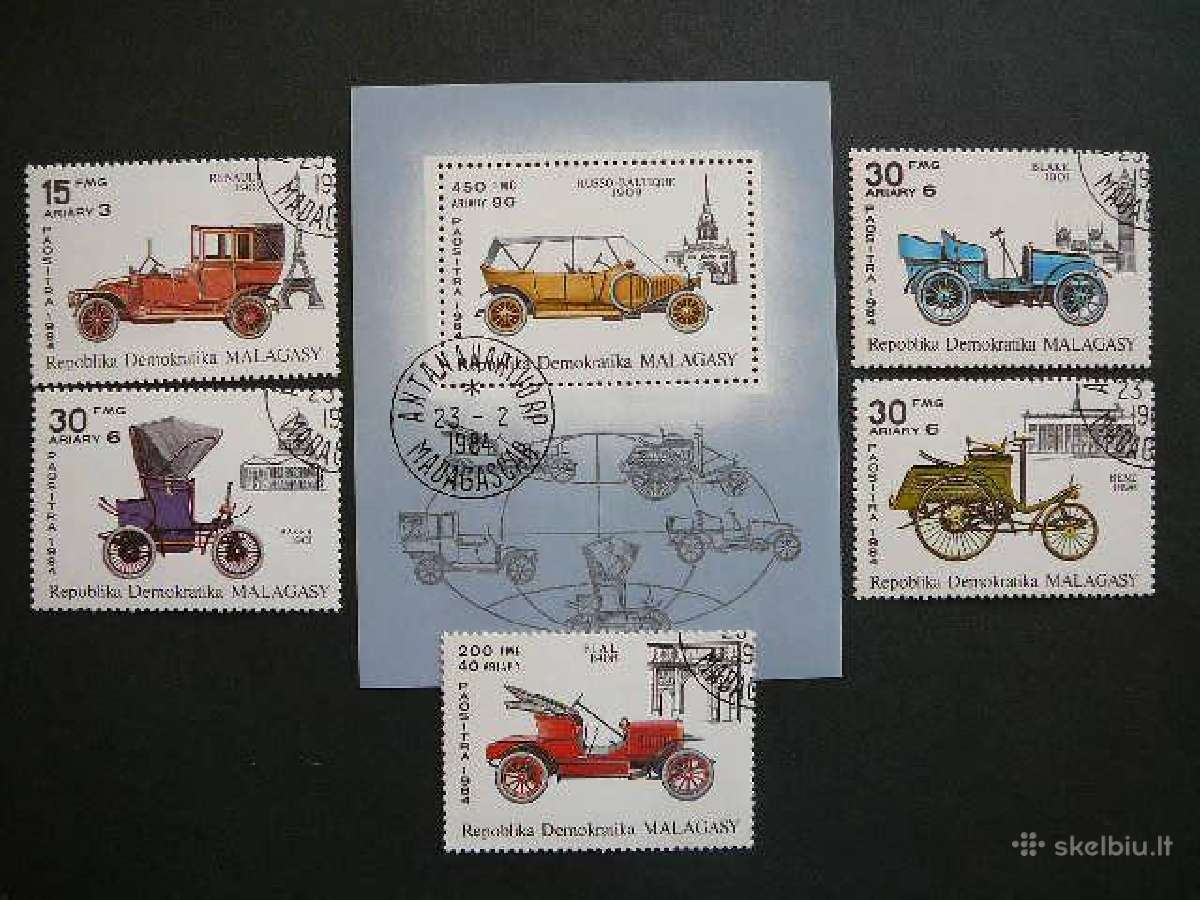 Automobiliai Madagaskaras 1984 antsp. mdg981