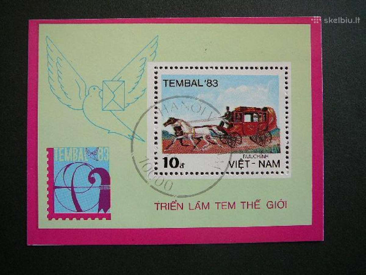 Arkliai karieta Vietnamas 1983 antsp. vt918