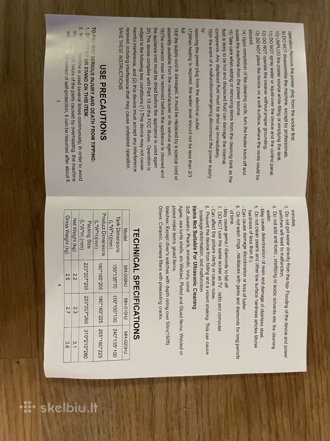 Ultragarsinė vonelė 6l - nuotraukos Nr. 7