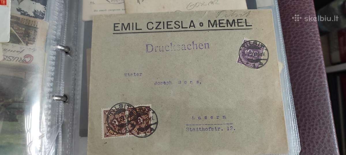 Memel laiškas su antspaudais