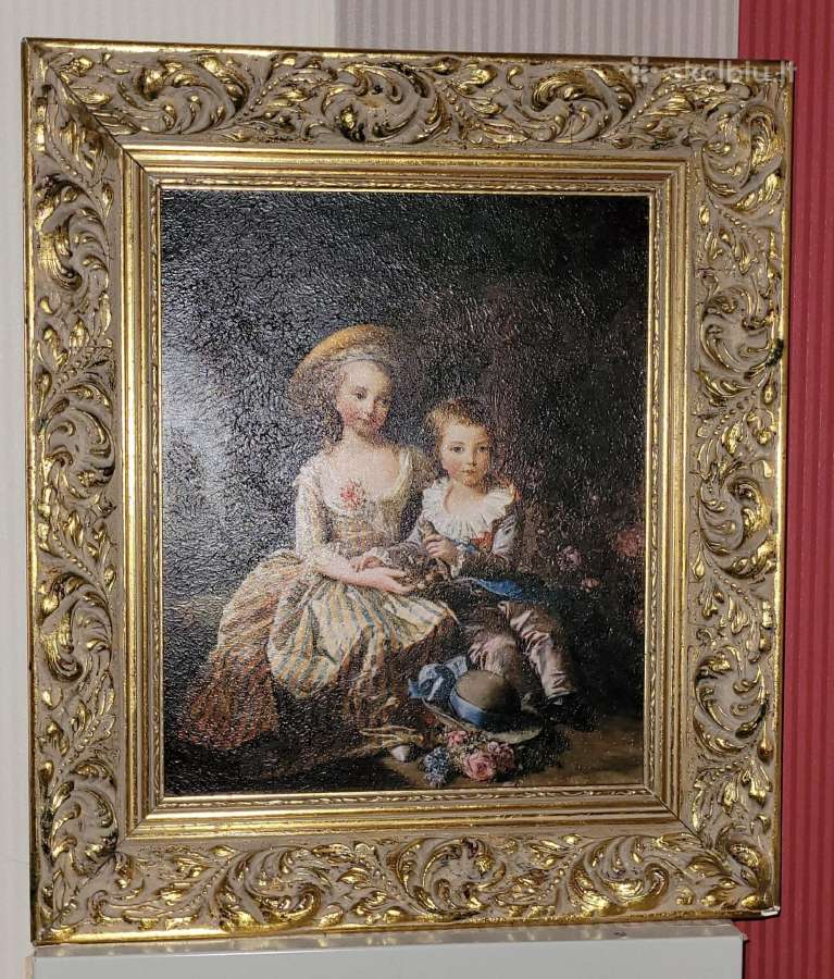 Du seni paveikslai. Drobė Aliejus. XIX a. Keitimas - nuotraukos Nr. 17