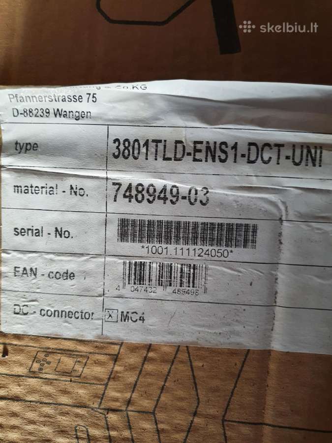 Parduodu Diehl Controls Platinum 3801tl 3.33kw - nuotraukos Nr. 3
