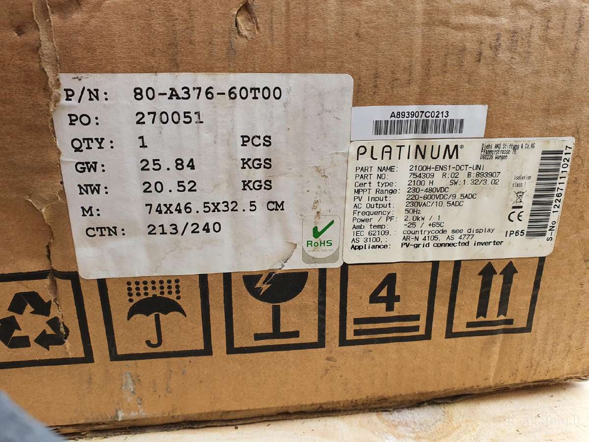 Isparduodu 2 ir 3 kw tinkinius vienfazius inverter - nuotraukos Nr. 10