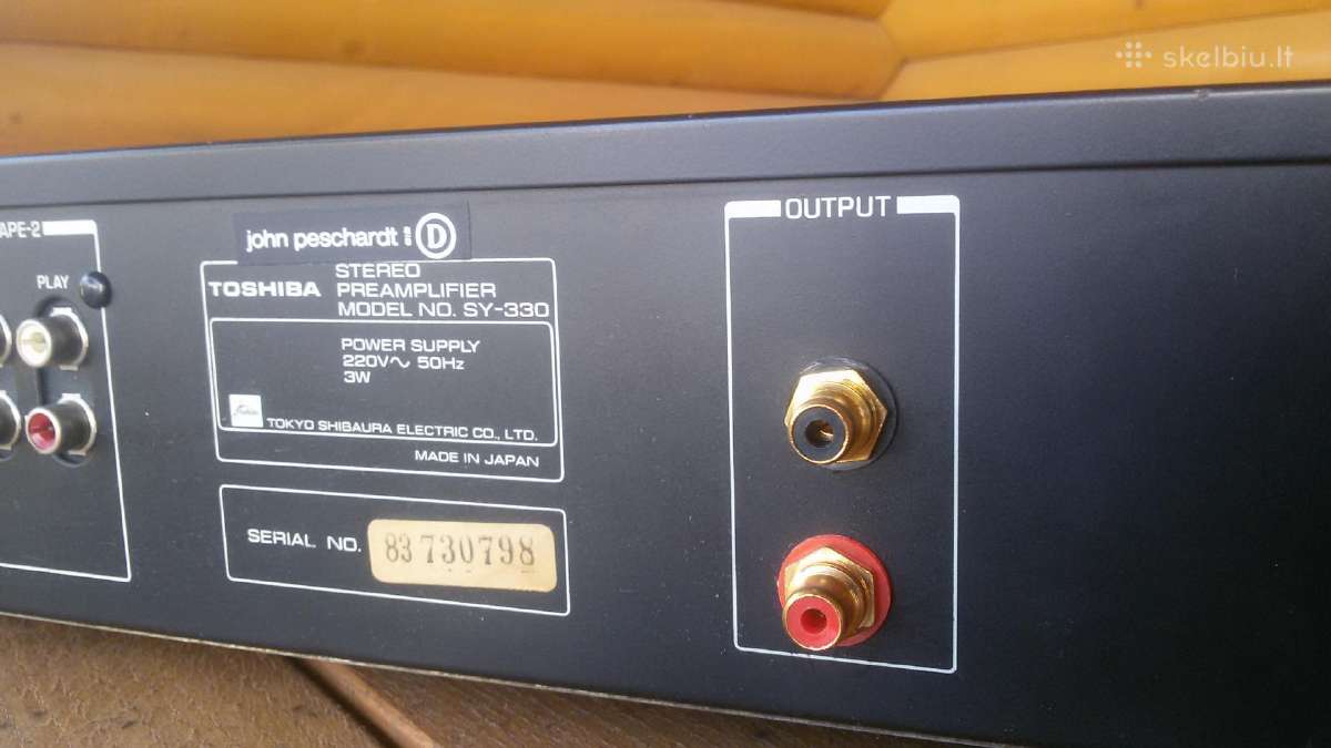 Toshiba Sy-330.pre-amp. - nuotraukos Nr. 8