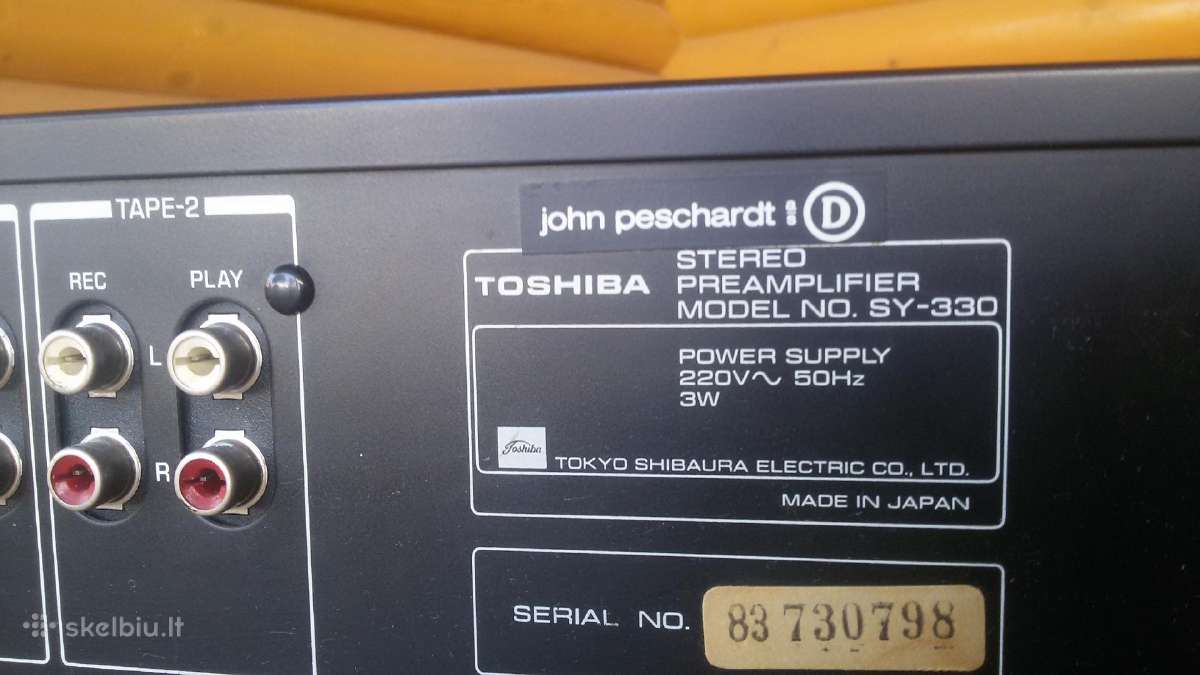 Toshiba Sy-330.pre-amp. - nuotraukos Nr. 9