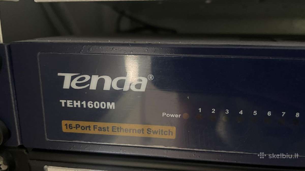 Komutatorius switch Tenda Teh1600m 16 portų spinta
