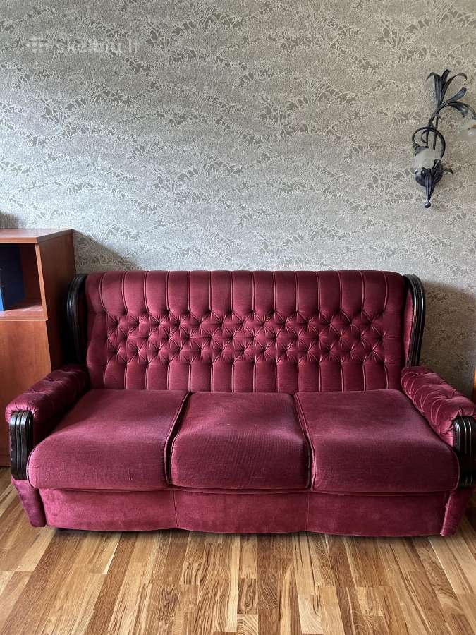 Naudota sofa-lova ir 2 foteliai